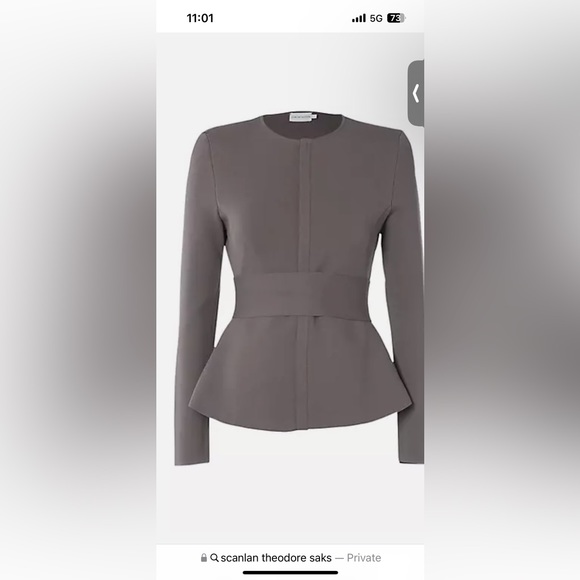 Scanlan Theodore Crepe knit set hunter green small. - Picture 2 of 7